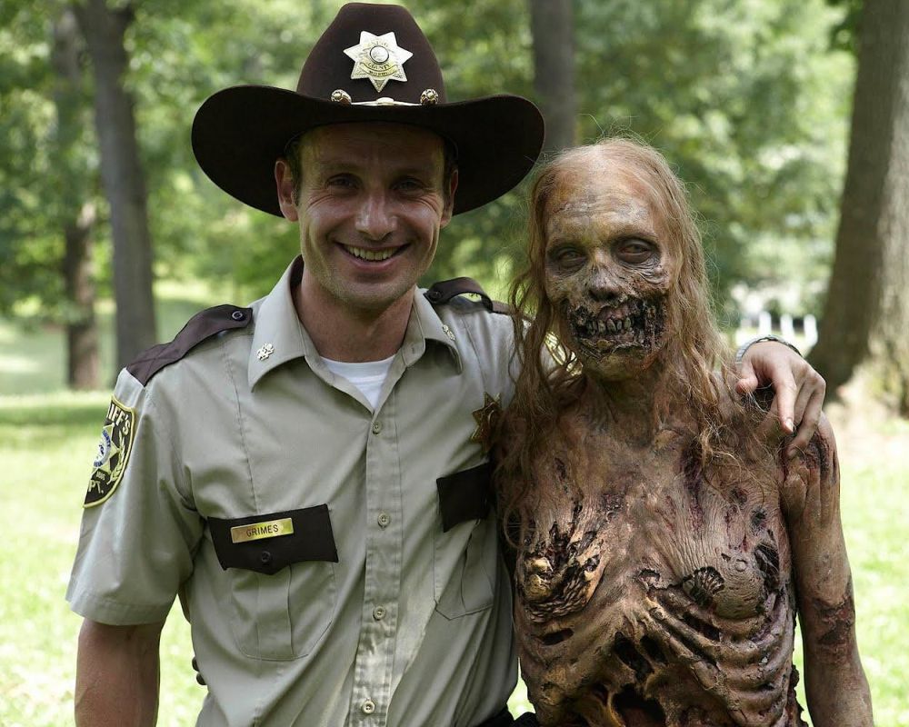 Rick and zombie