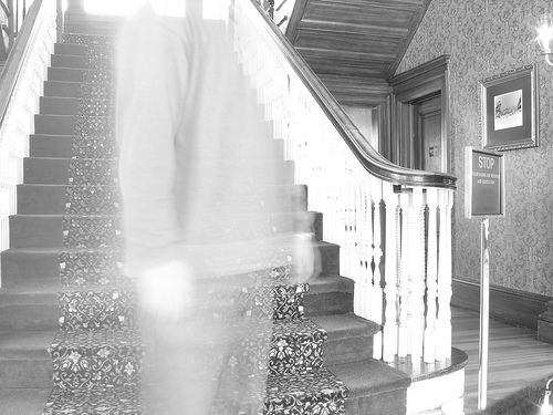Stanley Hotel stairway ghost